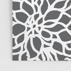 Flower Blooms, Teal and Grey Poster Gallery Image 3