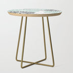 Flower Blooms, Teal and Grey Side Table Gallery Image 1