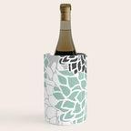 Flower Blooms, Teal and Grey Wine Chiller Gallery Image 3