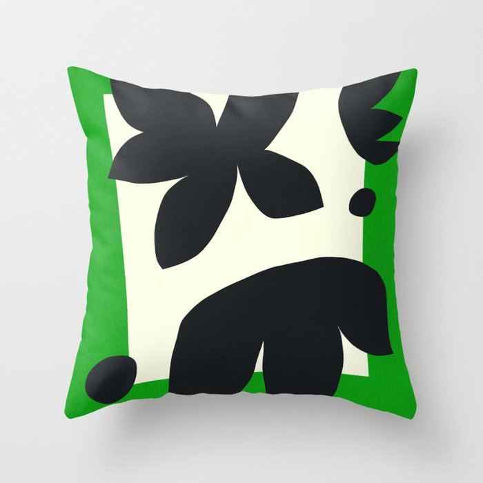 Abstract-botanical 36 Throw Pillow Gallery Image 6