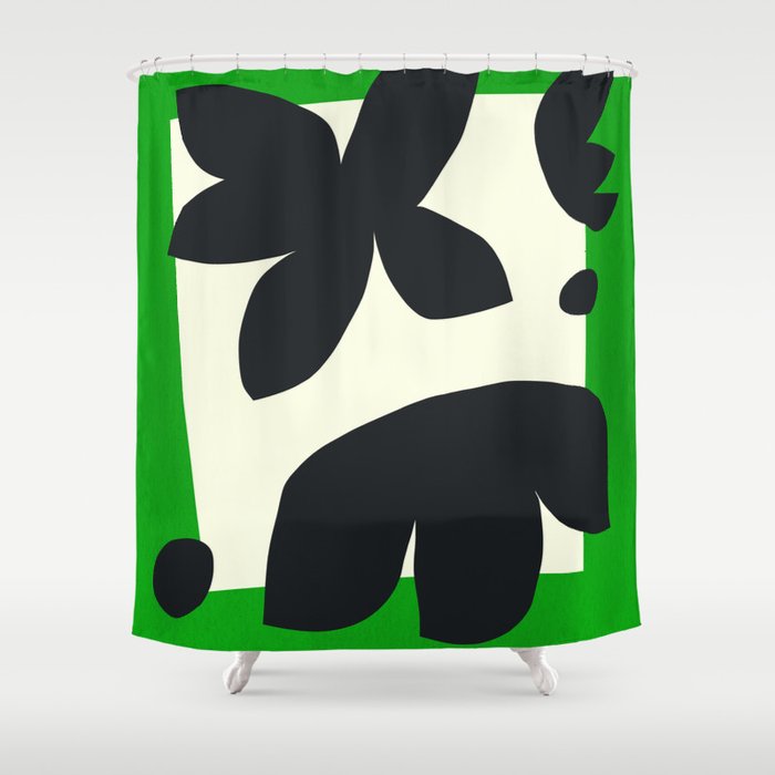 Abstract-botanical 36 Shower Curtain Gallery Image 1