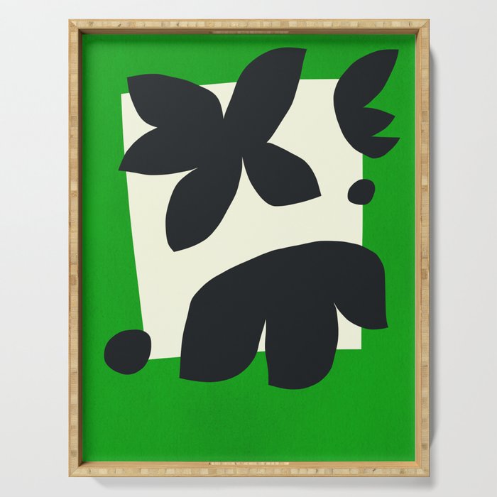 Abstract-botanical 36 Serving Tray Gallery Image 1