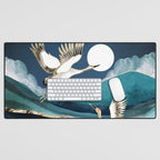 Midnight Cranes Desk Mat Gallery Image 1