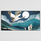 Midnight Cranes Desk Mat Gallery Image 3