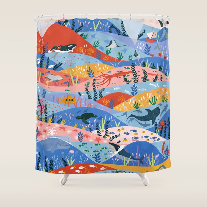 oceans Shower Curtain