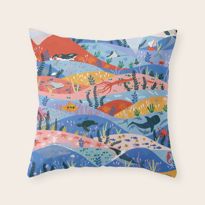 oceans Throw Pillow Gallery Image 6