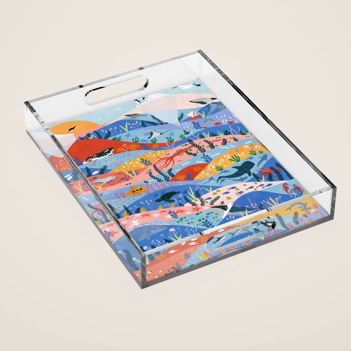 oceans Acrylic Tray Gallery Image 1