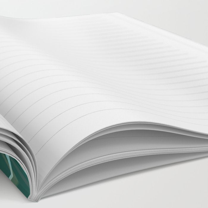 animal patterned Willow twig emerald Notebook Gallery Image 2