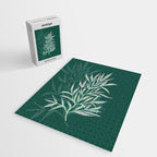 animal patterned Willow twig emerald Jigsaw Puzzle Gallery Image 2