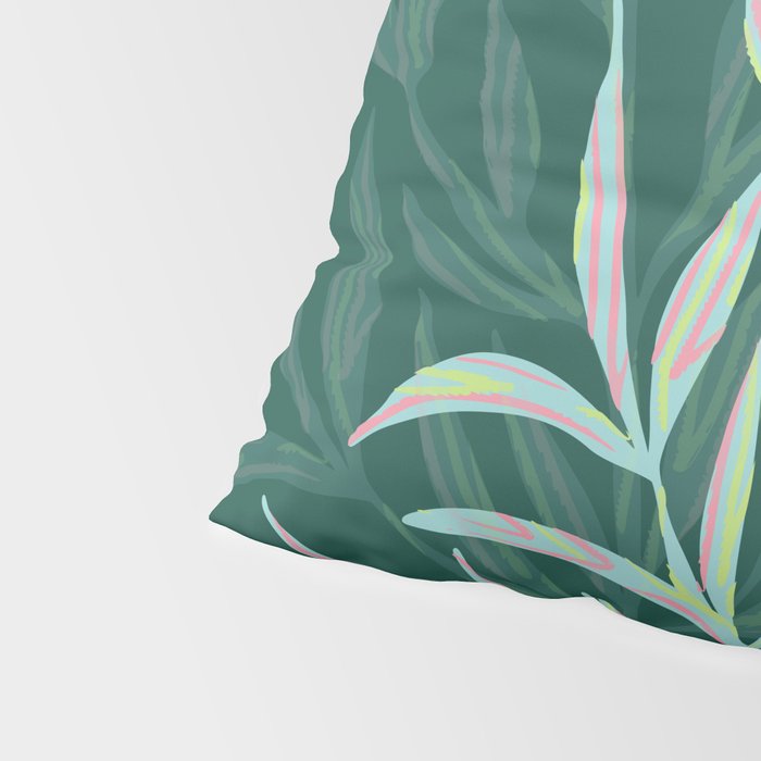 animal patterned Willow twig emerald Pillow Sham Gallery Image 4
