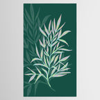 animal patterned Willow twig emerald Tablecloth Gallery Image 2