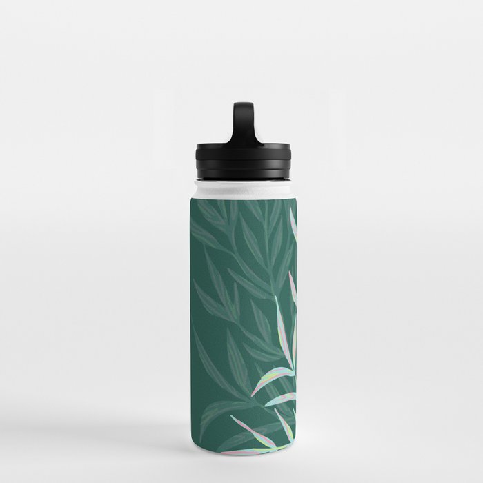 animal patterned Willow twig emerald Water Bottle Gallery Image 3