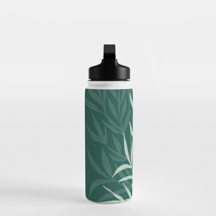 animal patterned Willow twig emerald Water Bottle Gallery Image 3