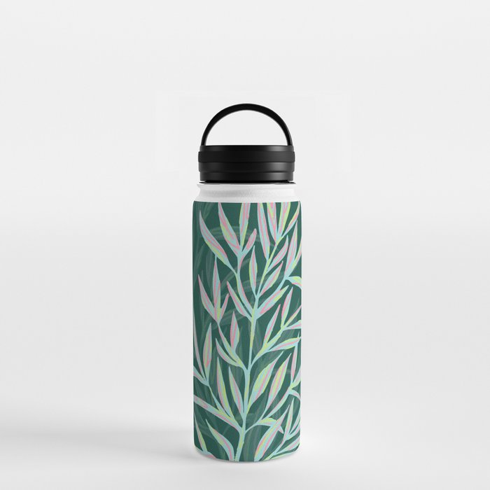 animal patterned Willow twig emerald Water Bottle Gallery Image 3
