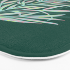 animal patterned Willow twig emerald Bath Mat Gallery Image 3