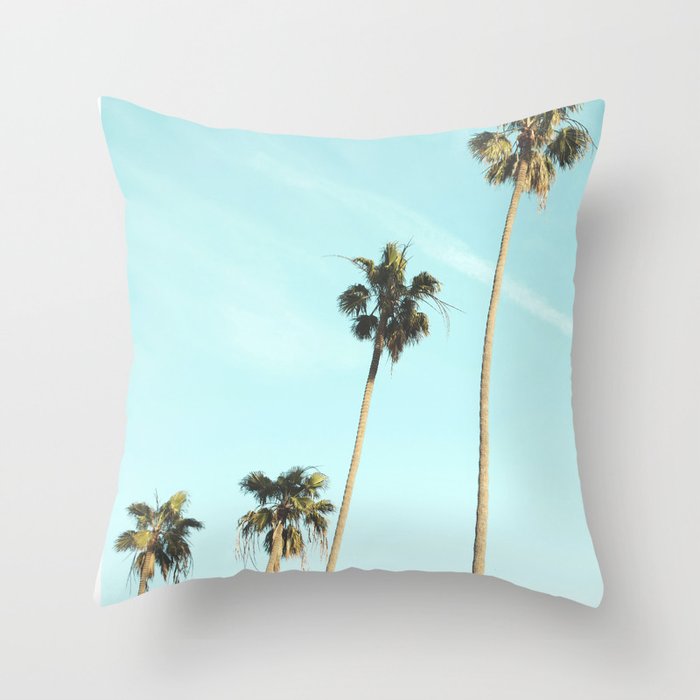 Palm Trees II Throw Pillow Gallery Image 1
