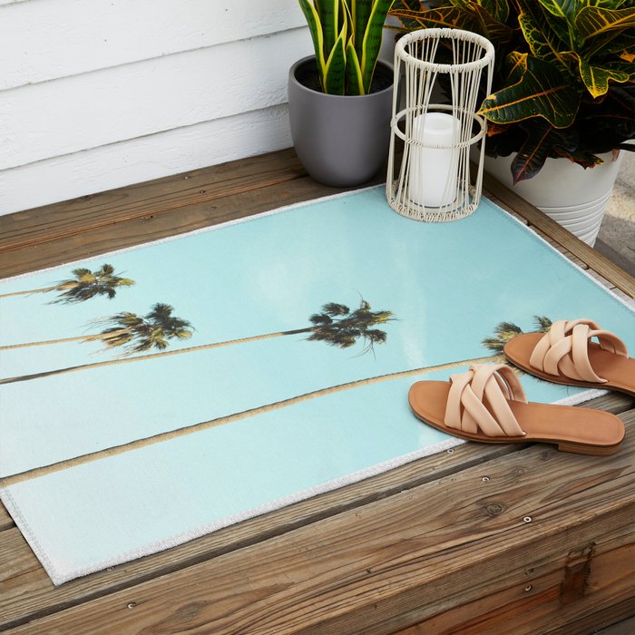 Palm Trees II Outdoor Rug Gallery Image 2