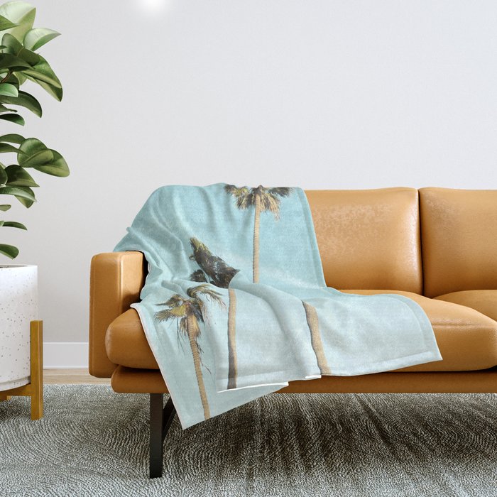 Palm Trees II Throw Blanket Gallery Image 1
