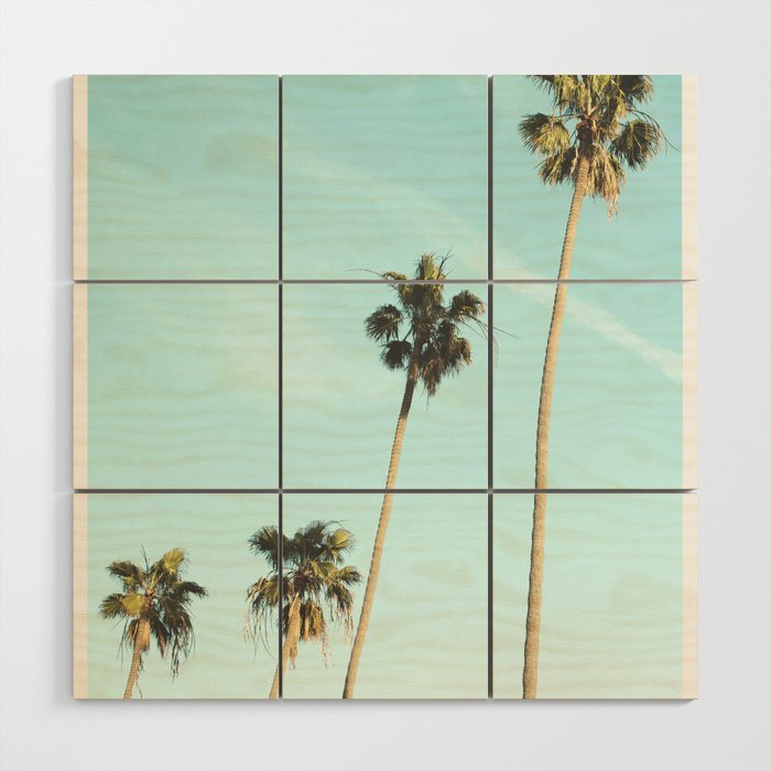 Palm Trees II Wood Wall Art Gallery Image 1