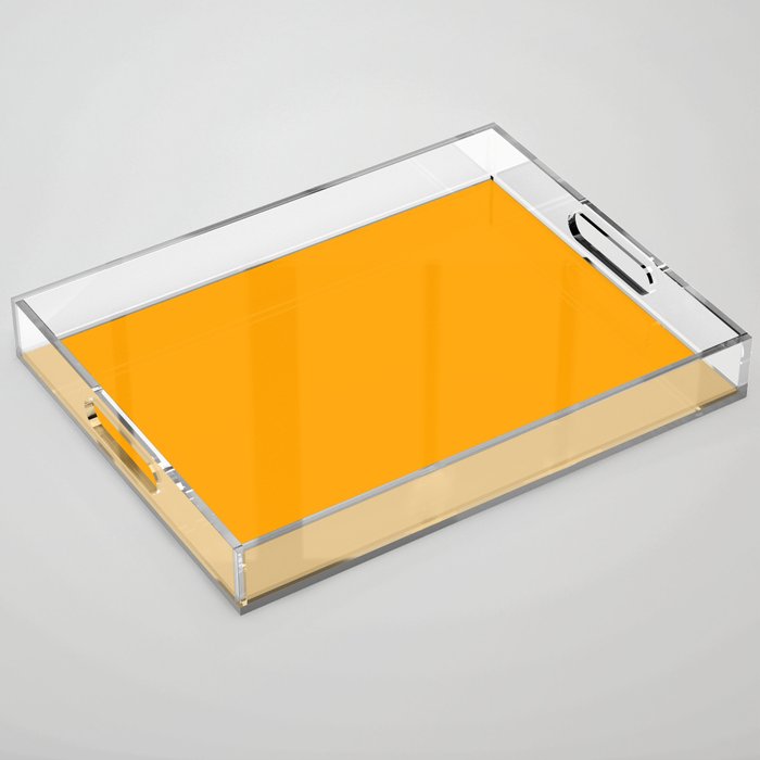 Solid Shades - Marigold Acrylic Tray Gallery Image 1