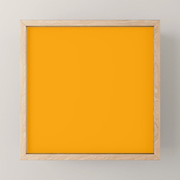 Solid Shades - Marigold Mini Art Print Gallery Image 1