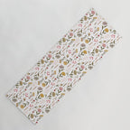 Spring Garden Flower Collection - White Yoga Mat Gallery Image 1