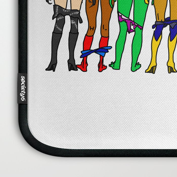Superhero Butts - Girls Superheroine Butts LV Laptop Sleeve Gallery Image 3