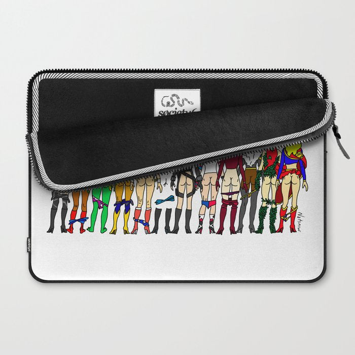 Superhero Butts - Girls Superheroine Butts LV Laptop Sleeve Gallery Image 2