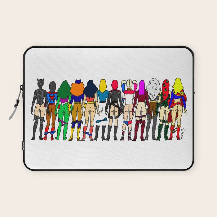 Superhero Butts - Girls Superheroine Butts LV Laptop Sleeve Gallery Image 1