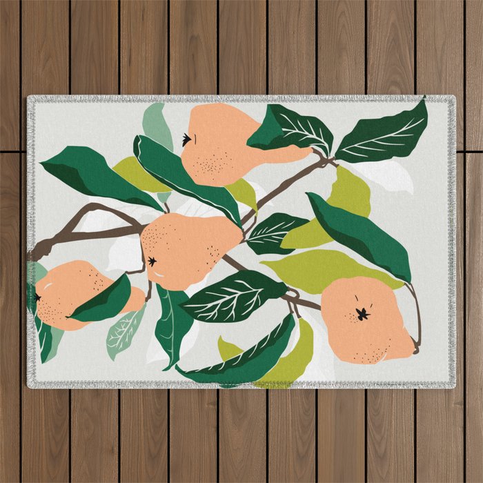 Orange Pears Outdoor Rug Gallery Image 1