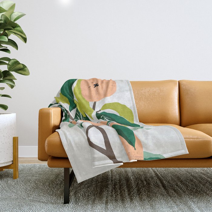 Orange Pears Throw Blanket Gallery Image 1