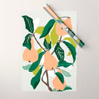 Orange Pears Wrapping Paper Gallery Image 1