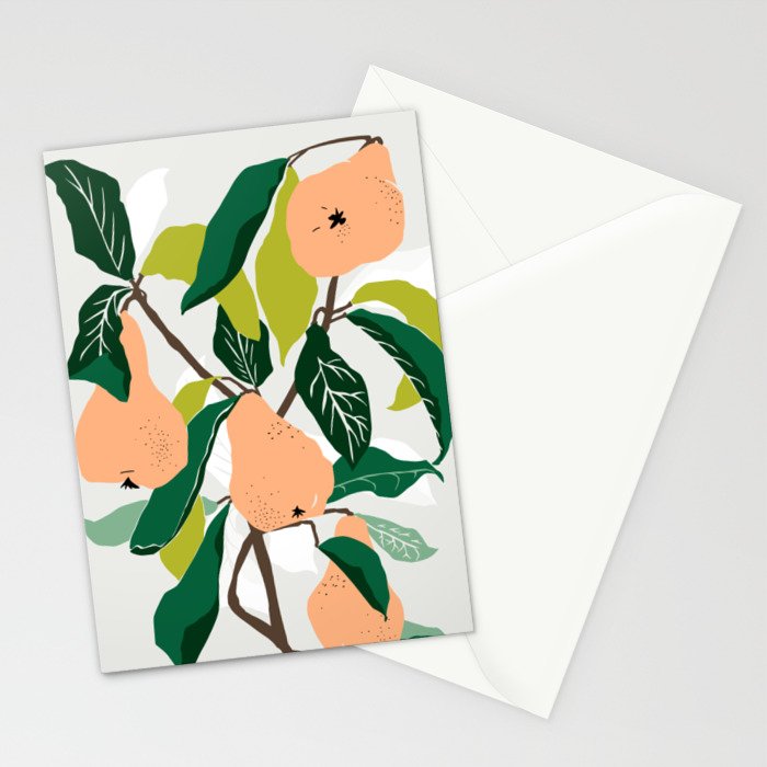 Orange Pears Stationery Card Gallery Image 2