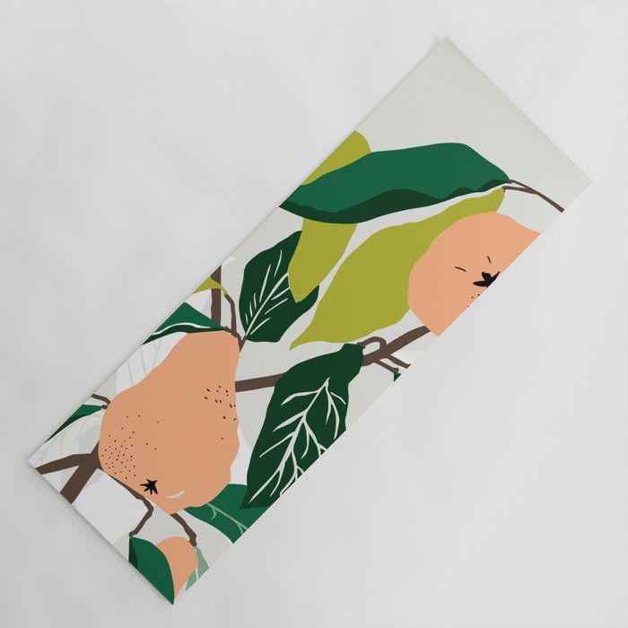 Orange Pears Yoga Mat Gallery Image 1