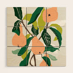 Orange Pears Wood Wall Art Gallery Image 1