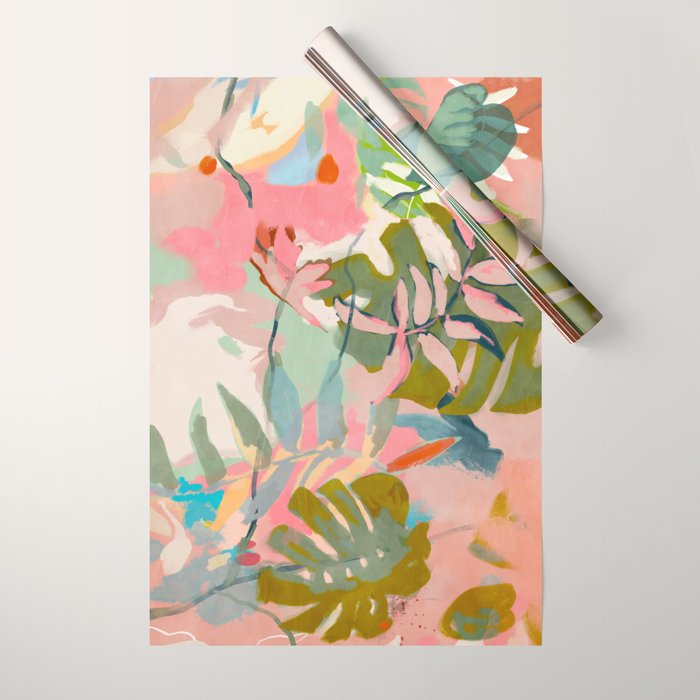 tropical home jungle abstract Wrapping Paper Gallery Image 1