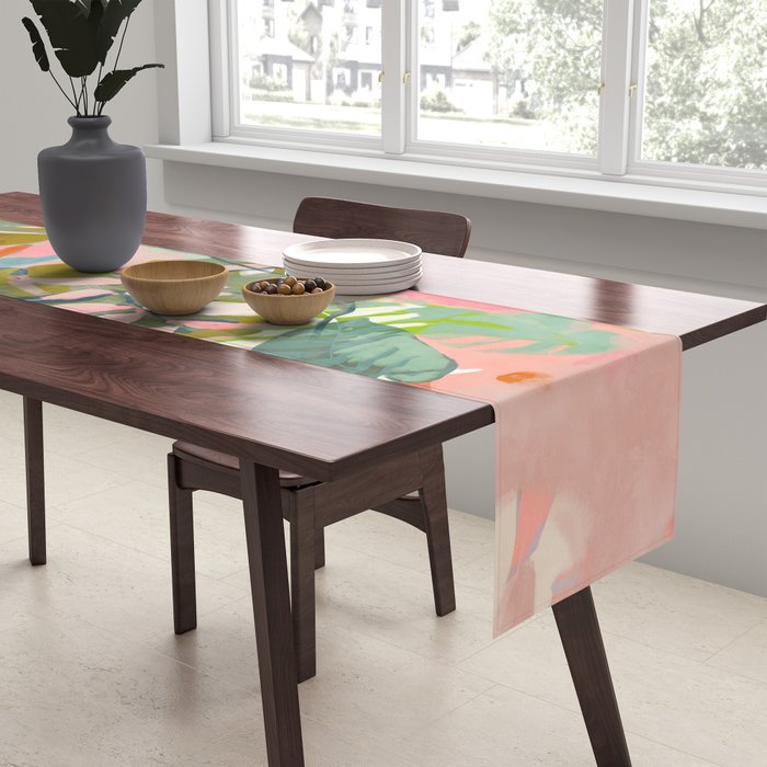 tropical home jungle abstract Table Runner Gallery Image 2