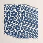 Retro Daisy - Blue Navy and white Wrapping Paper Gallery Image 3