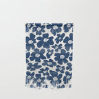 Retro Daisy - Blue Navy and white Wall Hanging Gallery Image 1