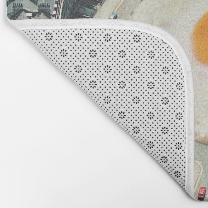 Take The 2nd Eggxit - Sunny Side Up Urban Fried Egg Bath Mat Gallery Image 2