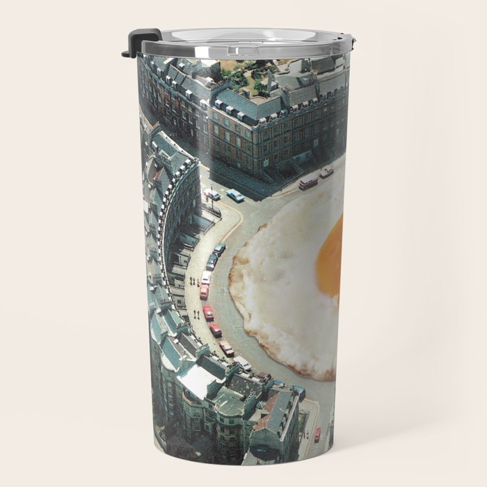 Take The 2nd Eggxit - Sunny Side Up Urban Fried Egg Travel Mug Gallery Image 3