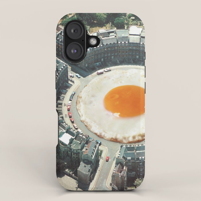 Take The 2nd Eggxit - Sunny Side Up Urban Fried Egg iPhone Case Gallery Image 1