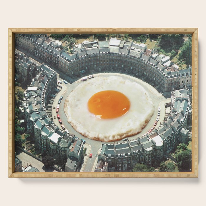 Take The 2nd Eggxit - Sunny Side Up Urban Fried Egg Serving Tray Gallery Image 1