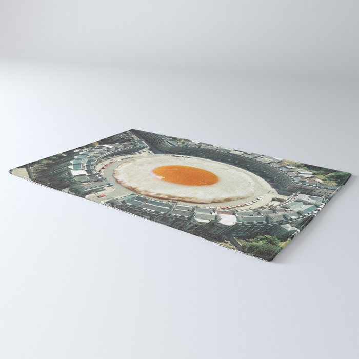 Take The 2nd Eggxit - Sunny Side Up Urban Fried Egg Rug Gallery Image 3
