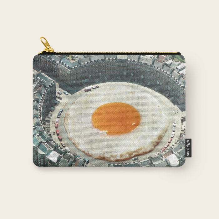 Take The 2nd Eggxit - Sunny Side Up Urban Fried Egg Carry All Pouch Gallery Image 1