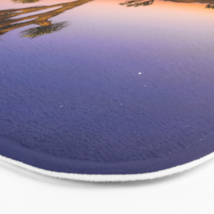 Twilight and half moon at Joshua Tree National Park, California Desert color photographic art print Bath Mat Gallery Image 3