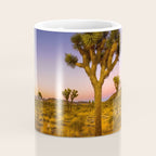 Twilight and half moon at Joshua Tree National Park, California Desert color photographic art print Coffee Mug Gallery Image 4