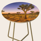 Twilight and half moon at Joshua Tree National Park, California Desert color photographic art print Side Table Gallery Image 2