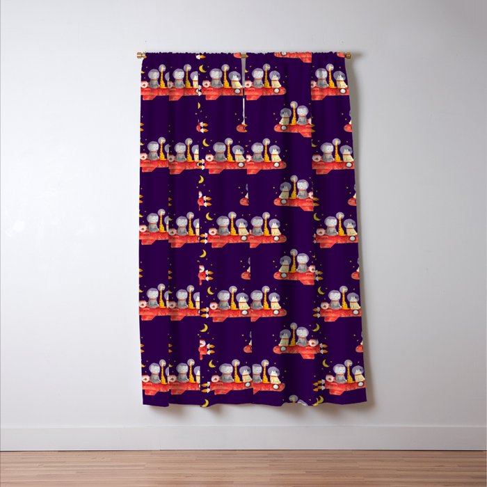 Let's All Go To Mars Window Curtain Gallery Image 3