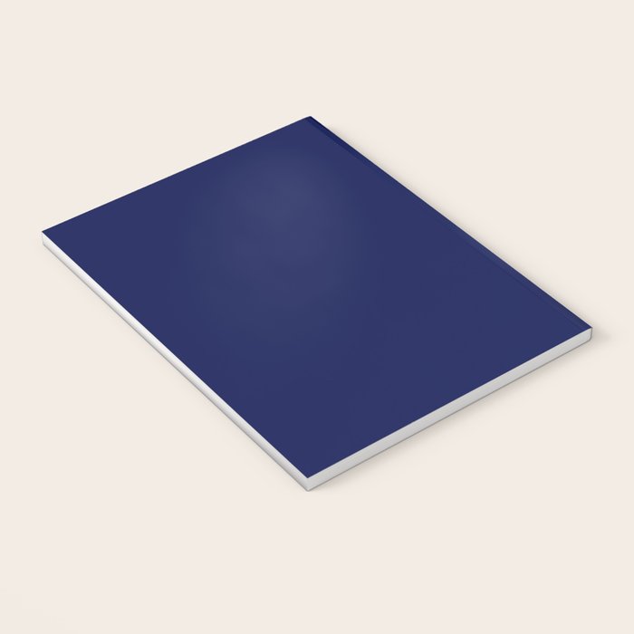 Classic Navy Blue Solid Color Notebook Gallery Image 3